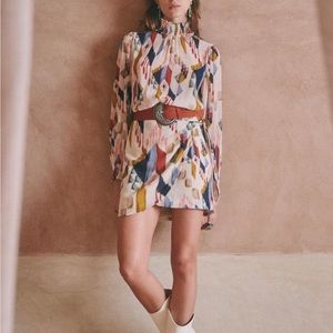 Sezane Palerma Dress in Ikat Rainbow - Size US 4 (36 FR)